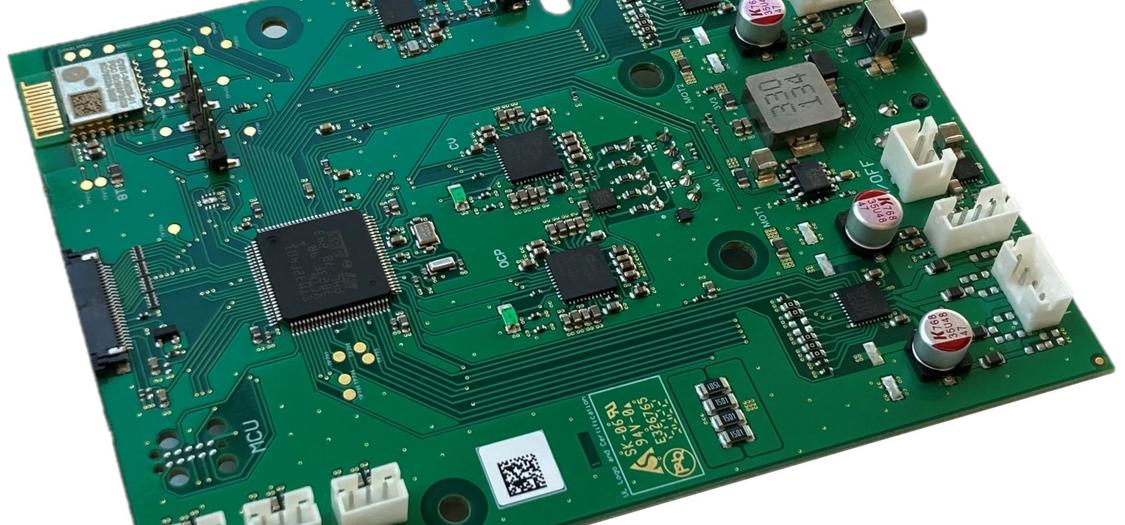 Elektronische Platine für ein Analysegerät